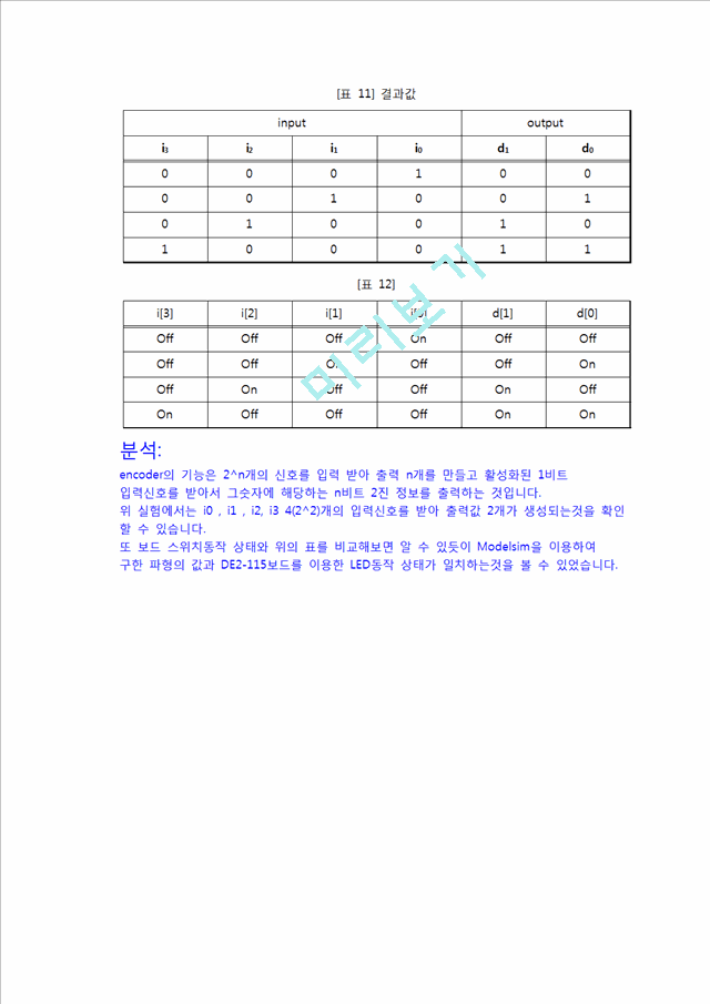 [공학]논리회로실험 - encoder decoder 7segment[7세이그먼트].hwp